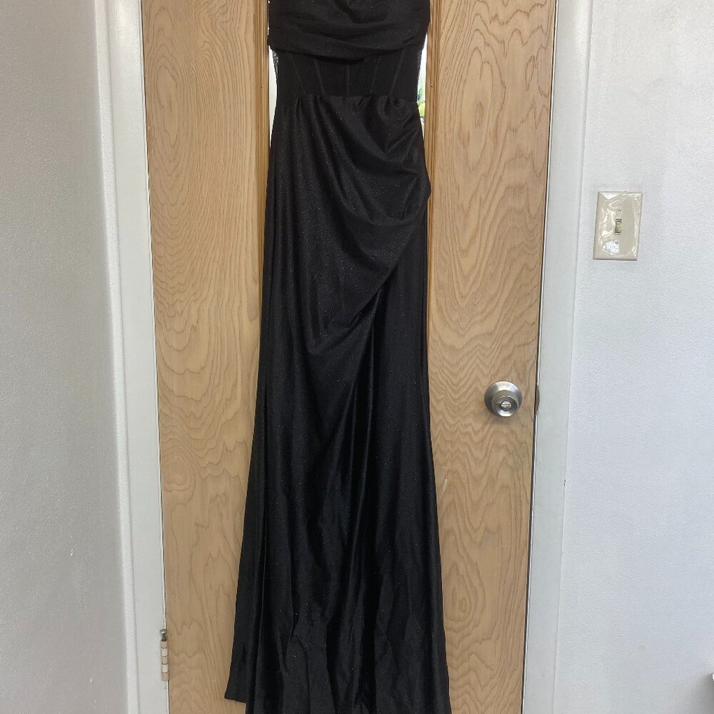 Honey & Rosie Strapless Sparkly Formal/Prom Dress